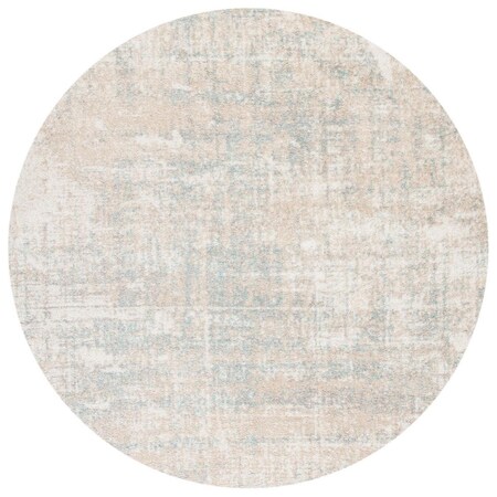 Safavieh 8 x 8 ft. Adirondack Power Loomed Round Area Rug; Beige & Slate ADR207B-8R